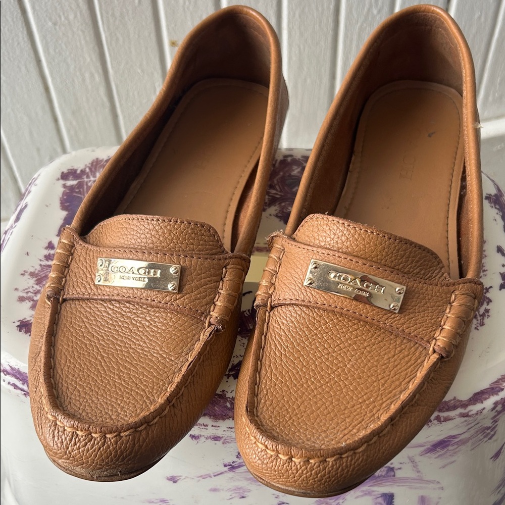 Coach Women's Brown Leather Loafers